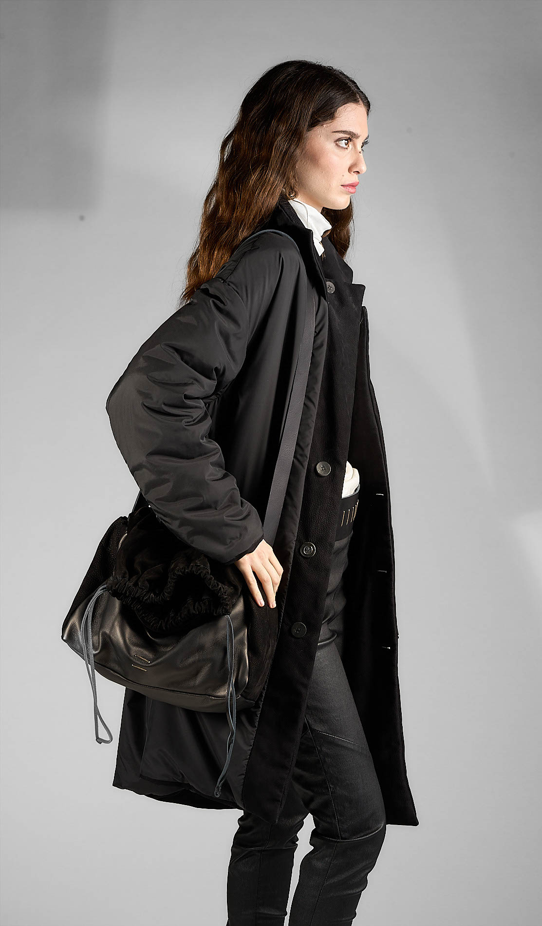 daniele basta leather and silver bags - WEARING